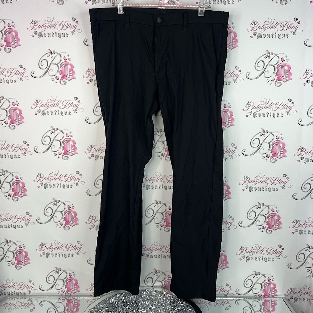 English Laundry pants dressy classic business Men's Black Dress Pants